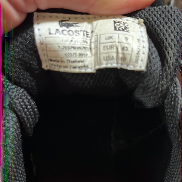 Like new Lacoste black men shoes - Picture 5 of 6